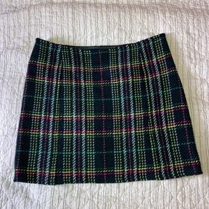 Plaid Women's Skirt - Black, Green, Pink